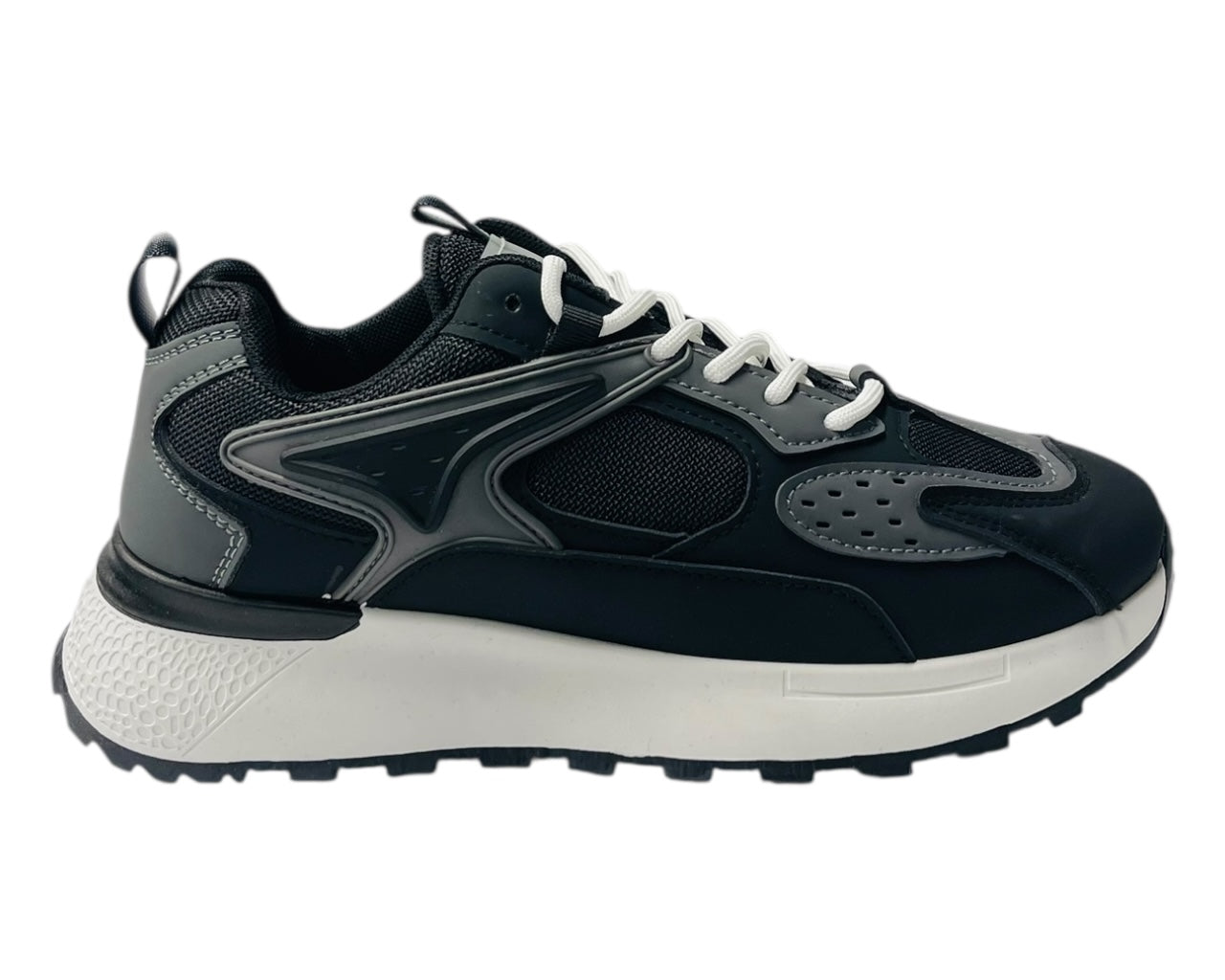 Chunky Sole Mesh Lace Up Trainers