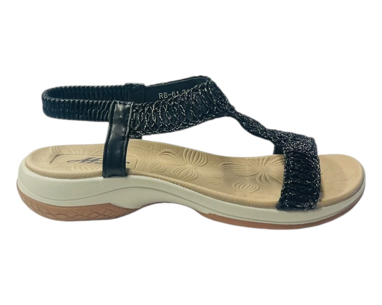 Elastic Ankle Strap Comfy Sandals