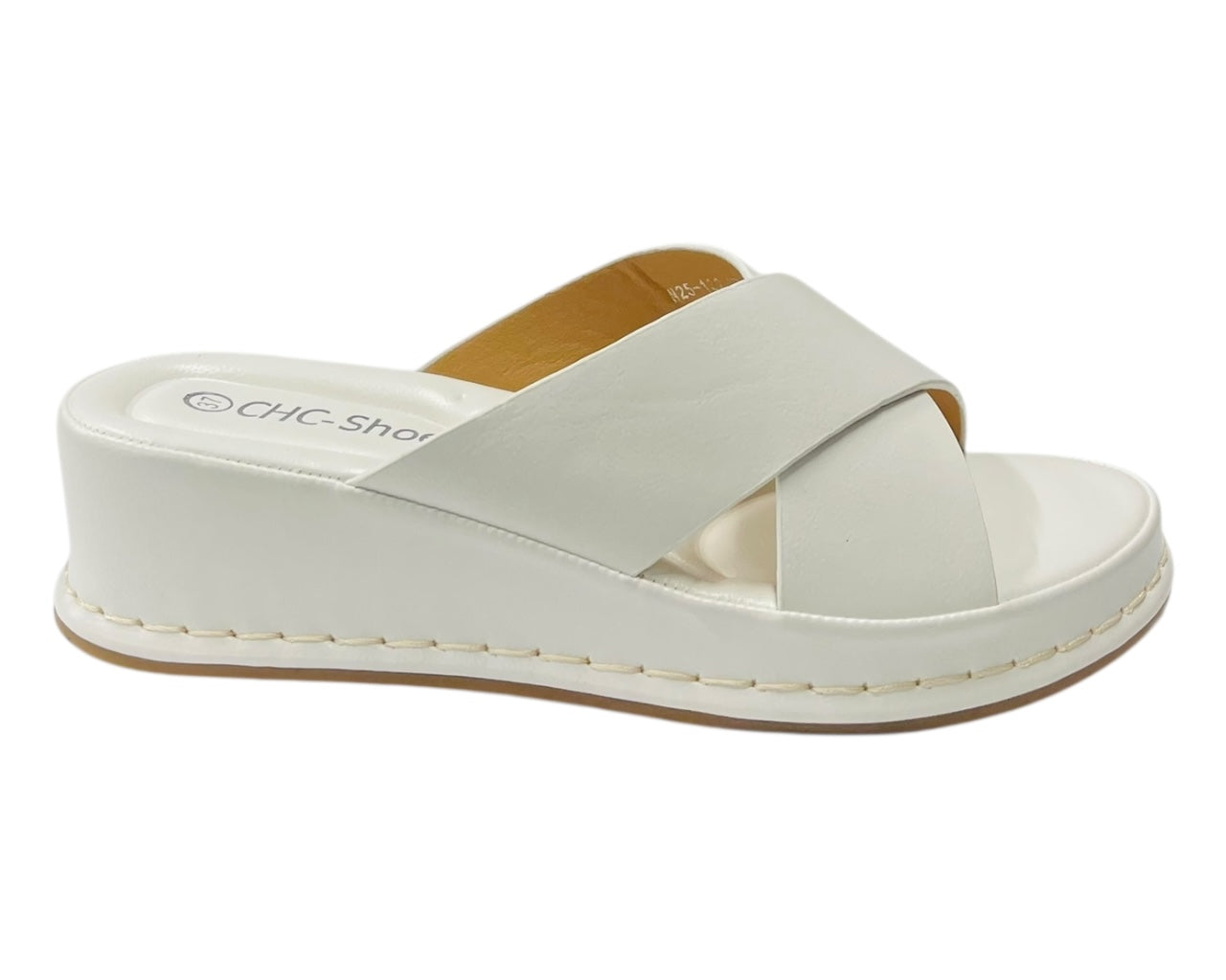 Lightweight Cross Strap Wedge Sandals