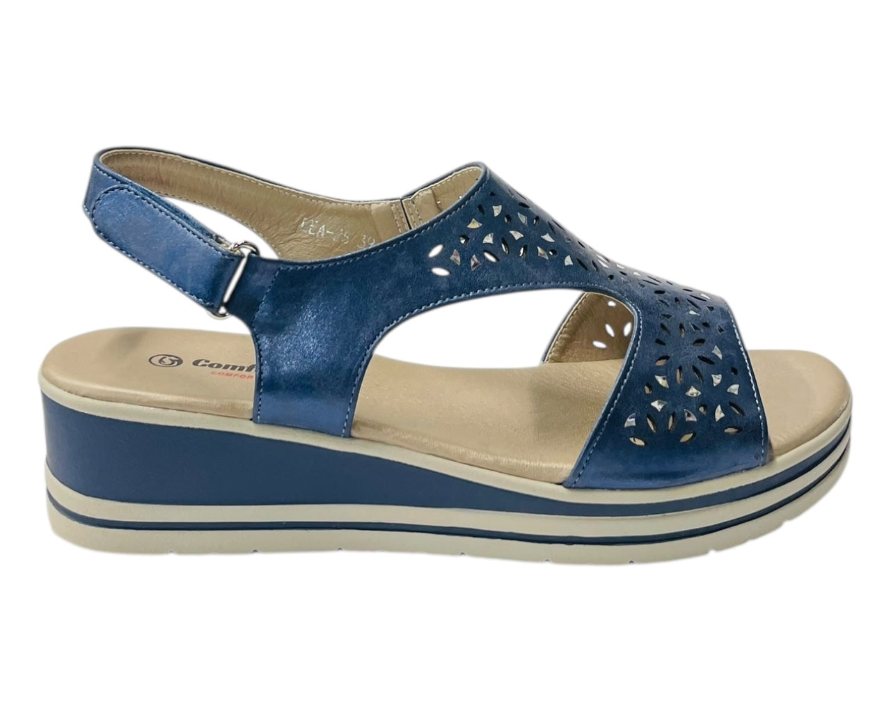 Ankle Strap Padded Insole Wedge Sandals