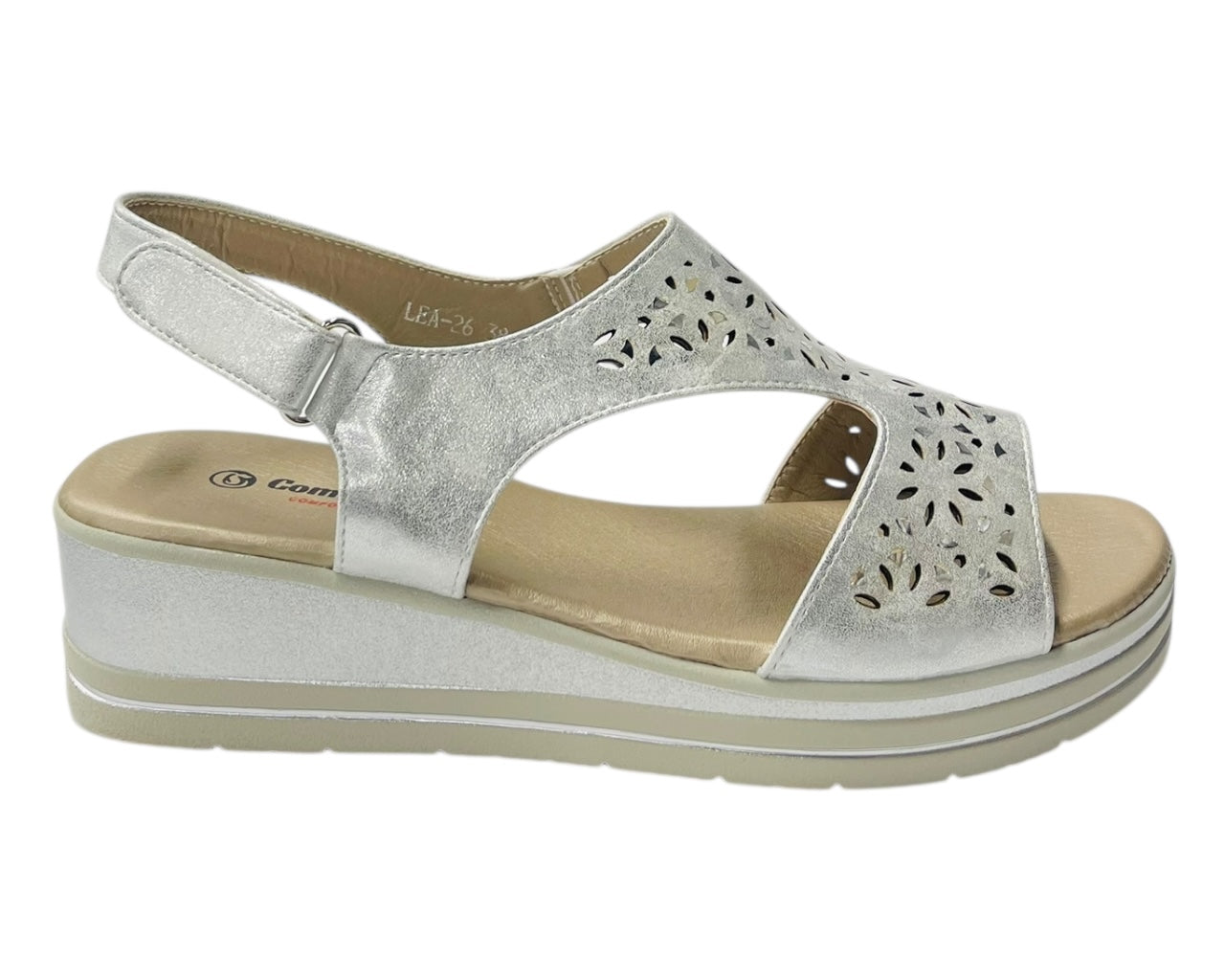 Ankle Strap Padded Insole Wedge Sandals