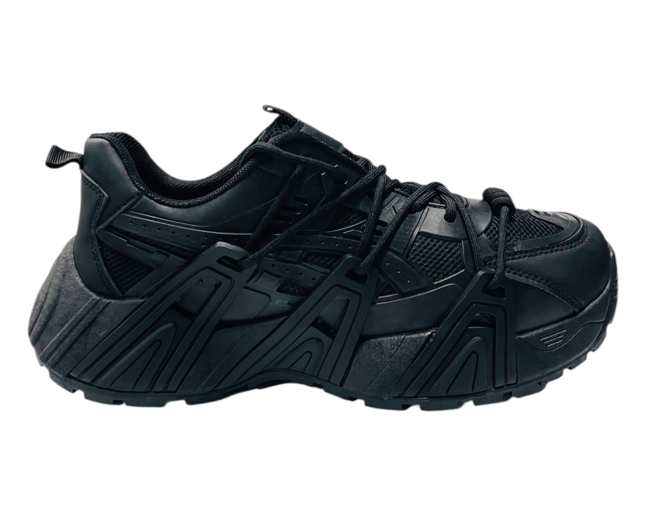 Chunky Sole Mesh Lace Up Sports Trainers