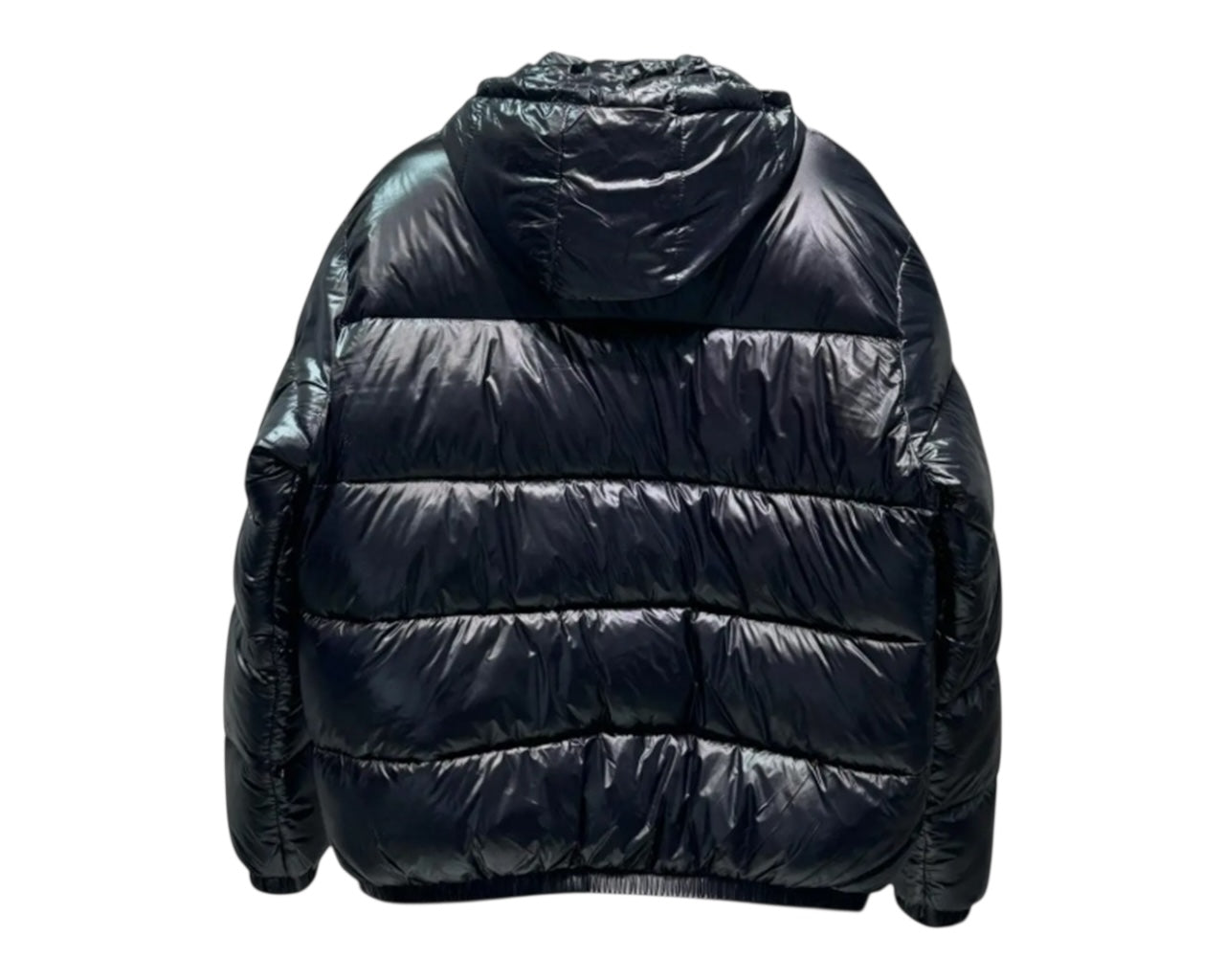 Padded Shiny Removable Hood Puffer Jacket