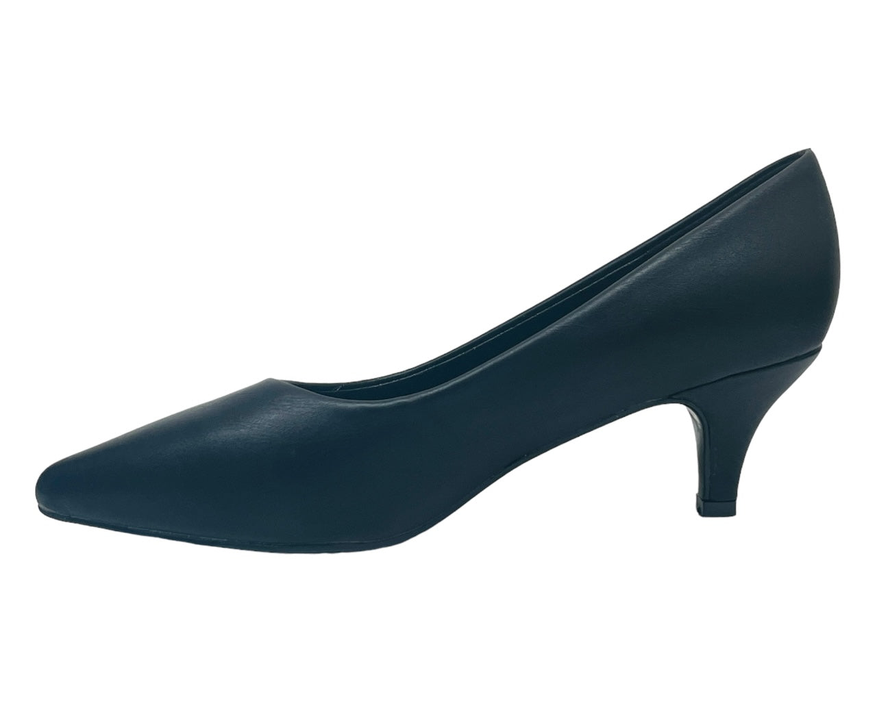 Faux Leather Stiletto Heel Court Shoes