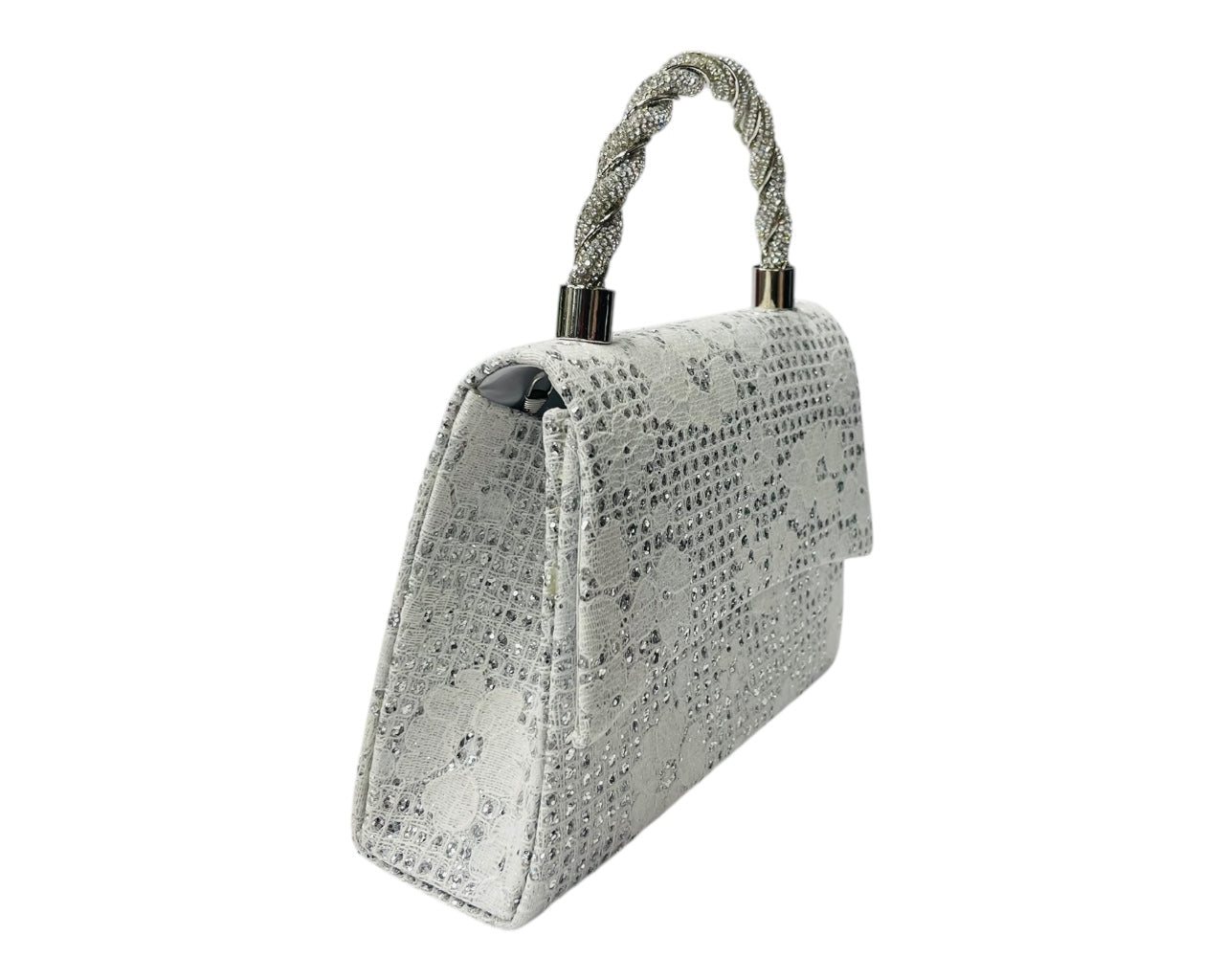 Diamante Glitter Clutch Tote Bag