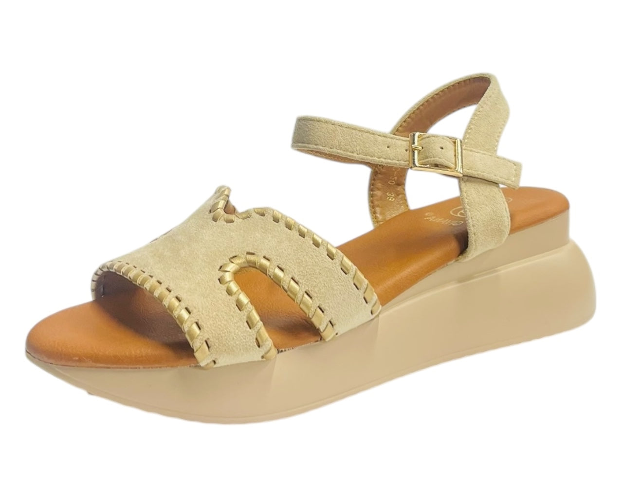 Lightweight Ankle Strap Padded Wedge Sandals