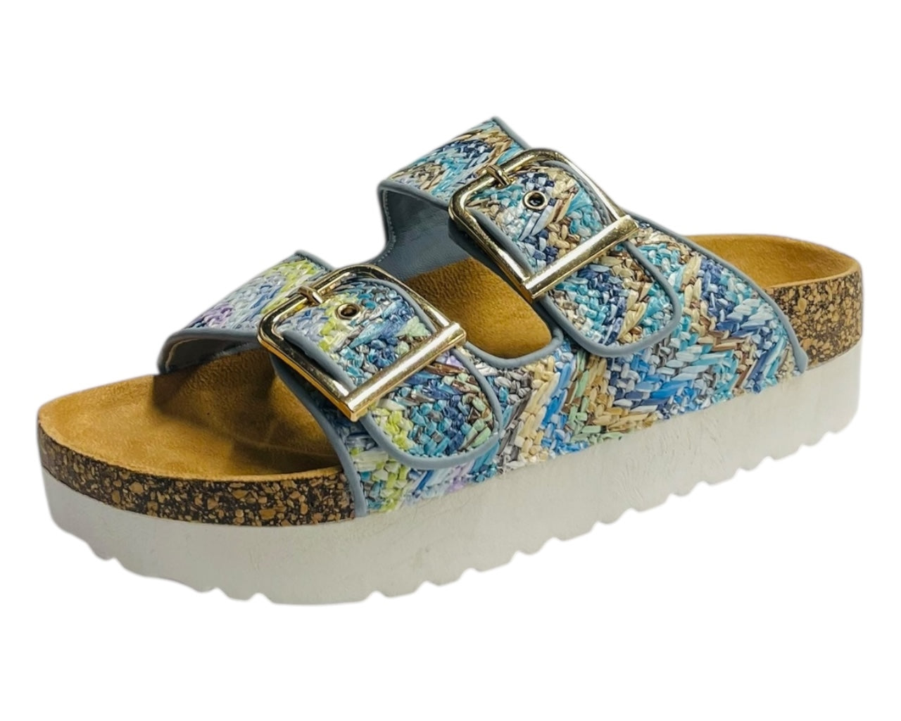 Buckle Strap Flatform Sandals