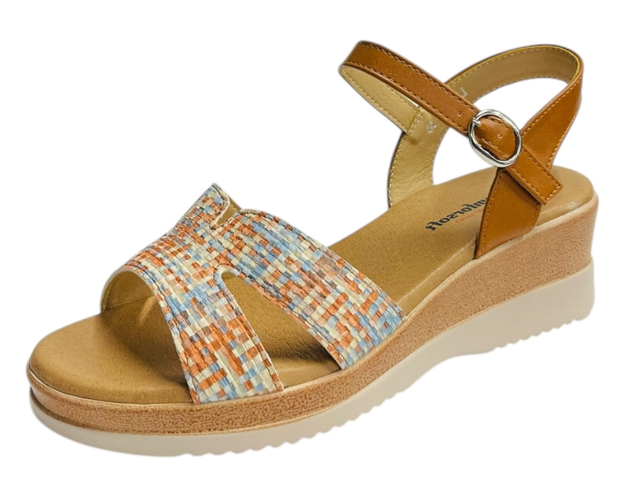 Padded Insole Ankle Strap Wedge Sandals