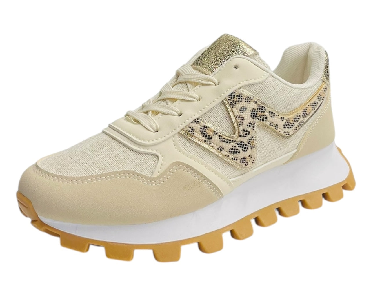Chunky Sole Lace Up Sports Trainers