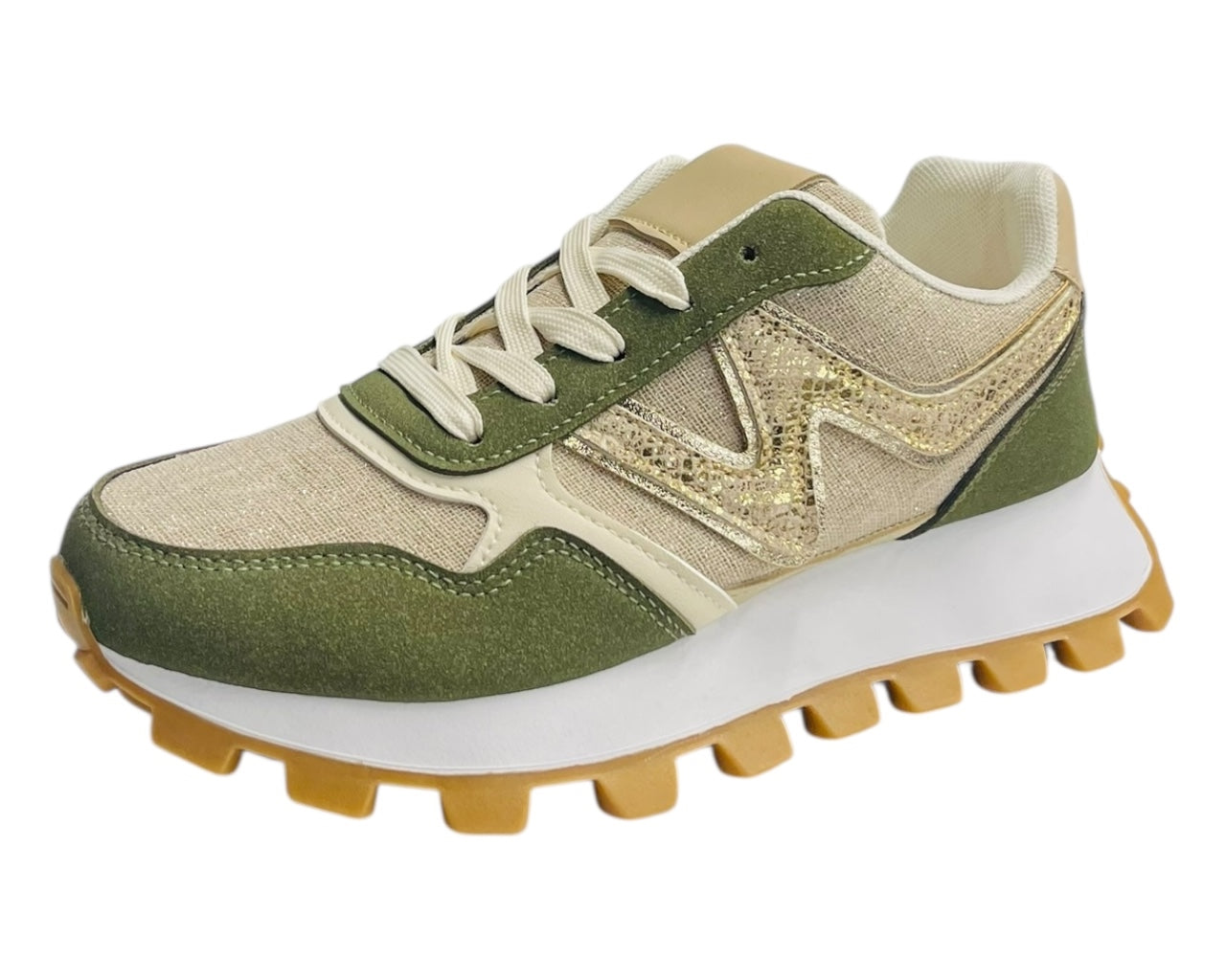 Chunky Sole Lace Up Sports Trainers