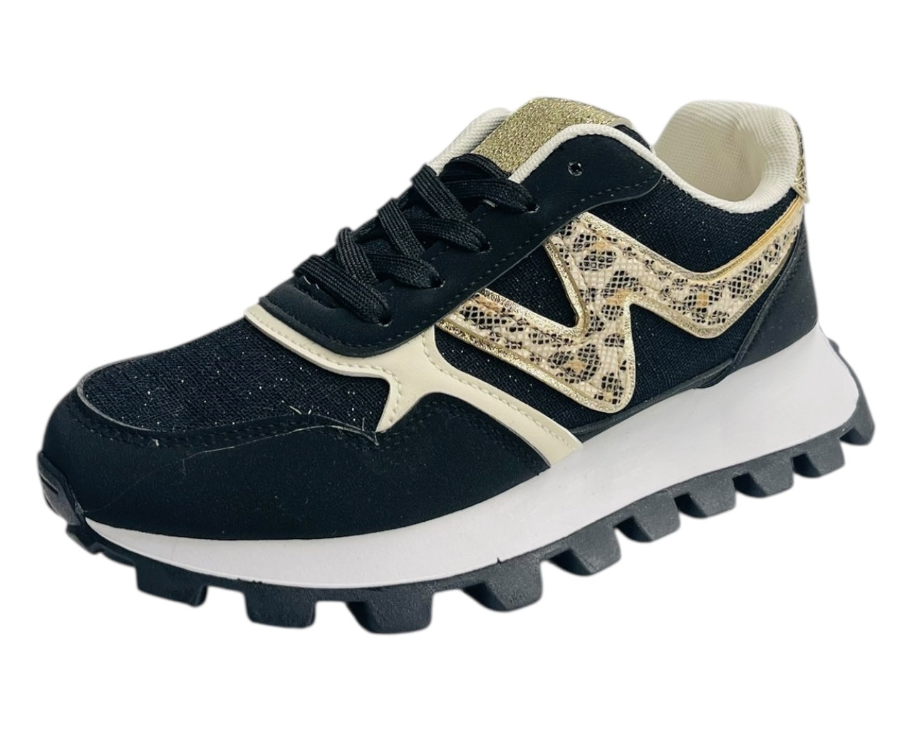 Chunky Sole Lace Up Sports Trainers