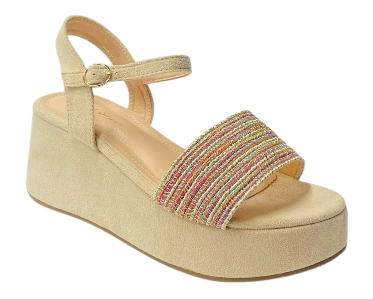 Ankle Strap Platform Wedge Padded Sandals