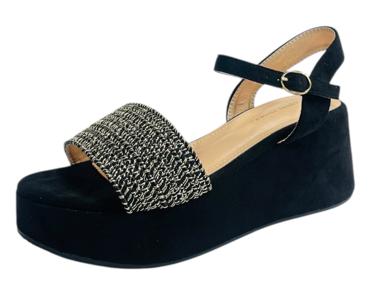 Ankle Strap Platform Wedge Padded Sandals