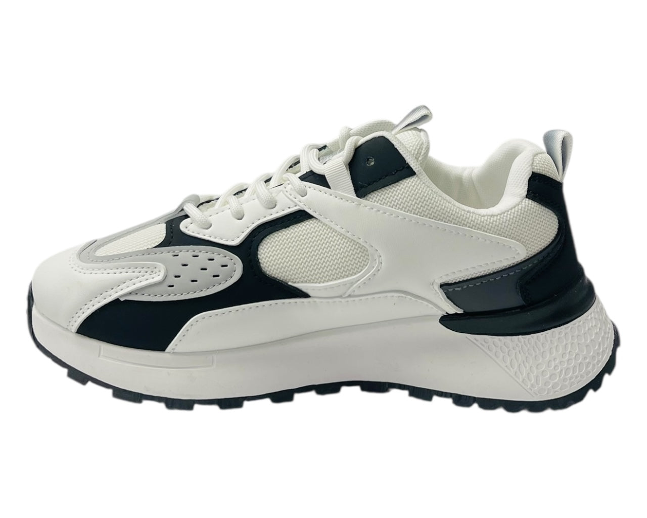 Chunky Sole Mesh Lace Up Trainers