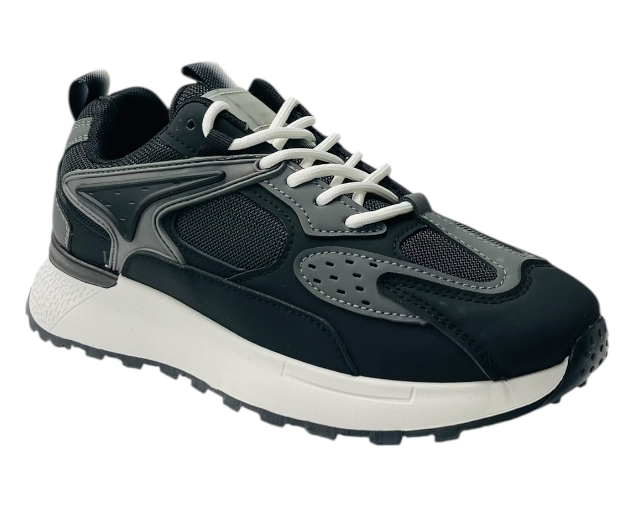 Chunky Sole Mesh Lace Up Trainers