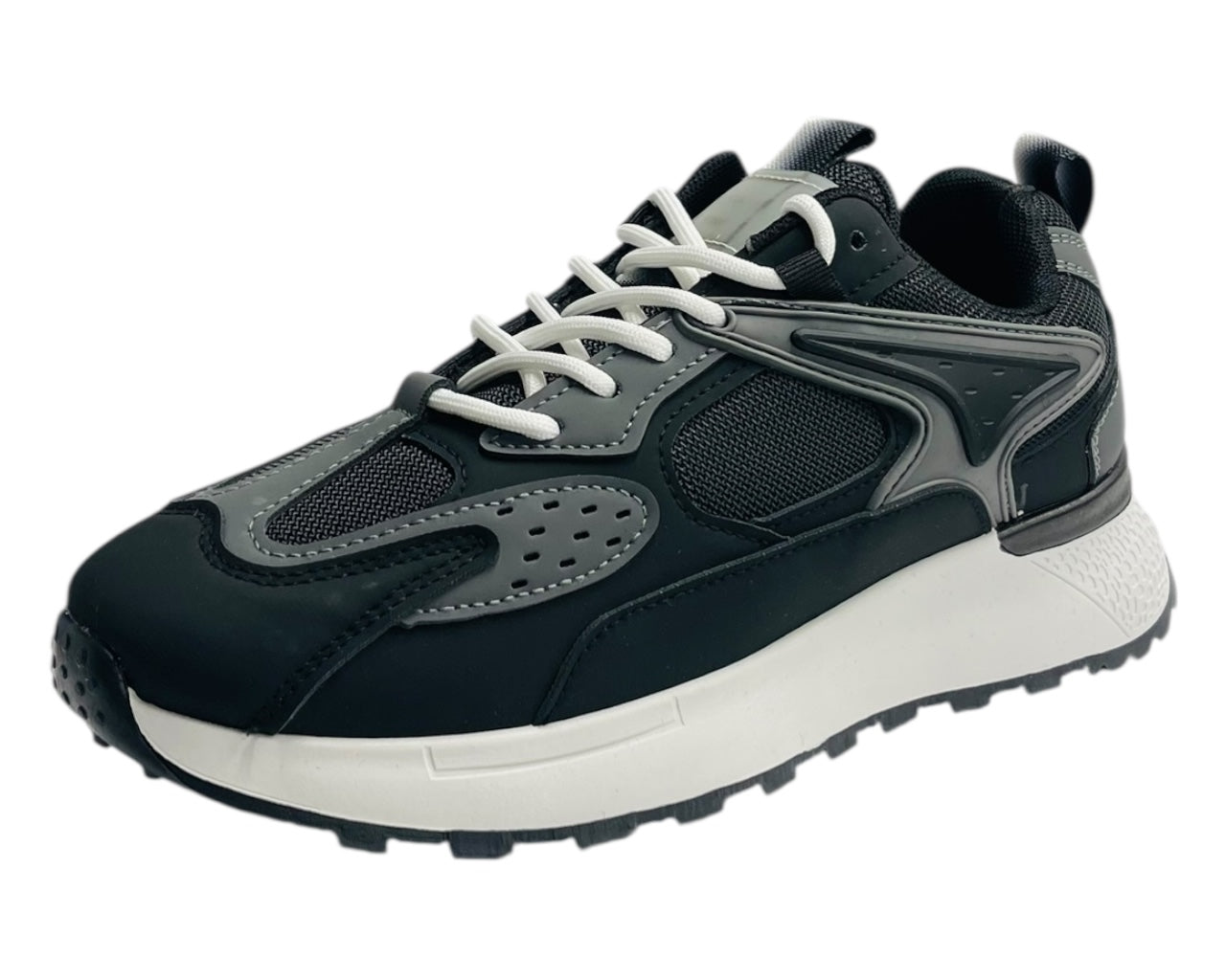 Chunky Sole Mesh Lace Up Trainers
