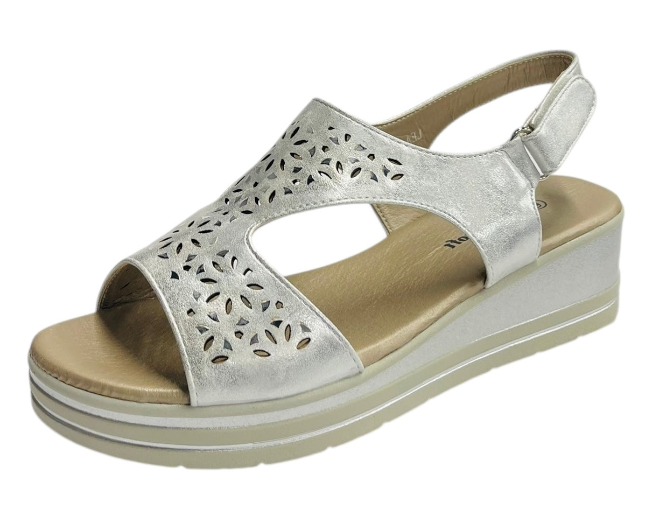 Ankle Strap Padded Insole Wedge Sandals