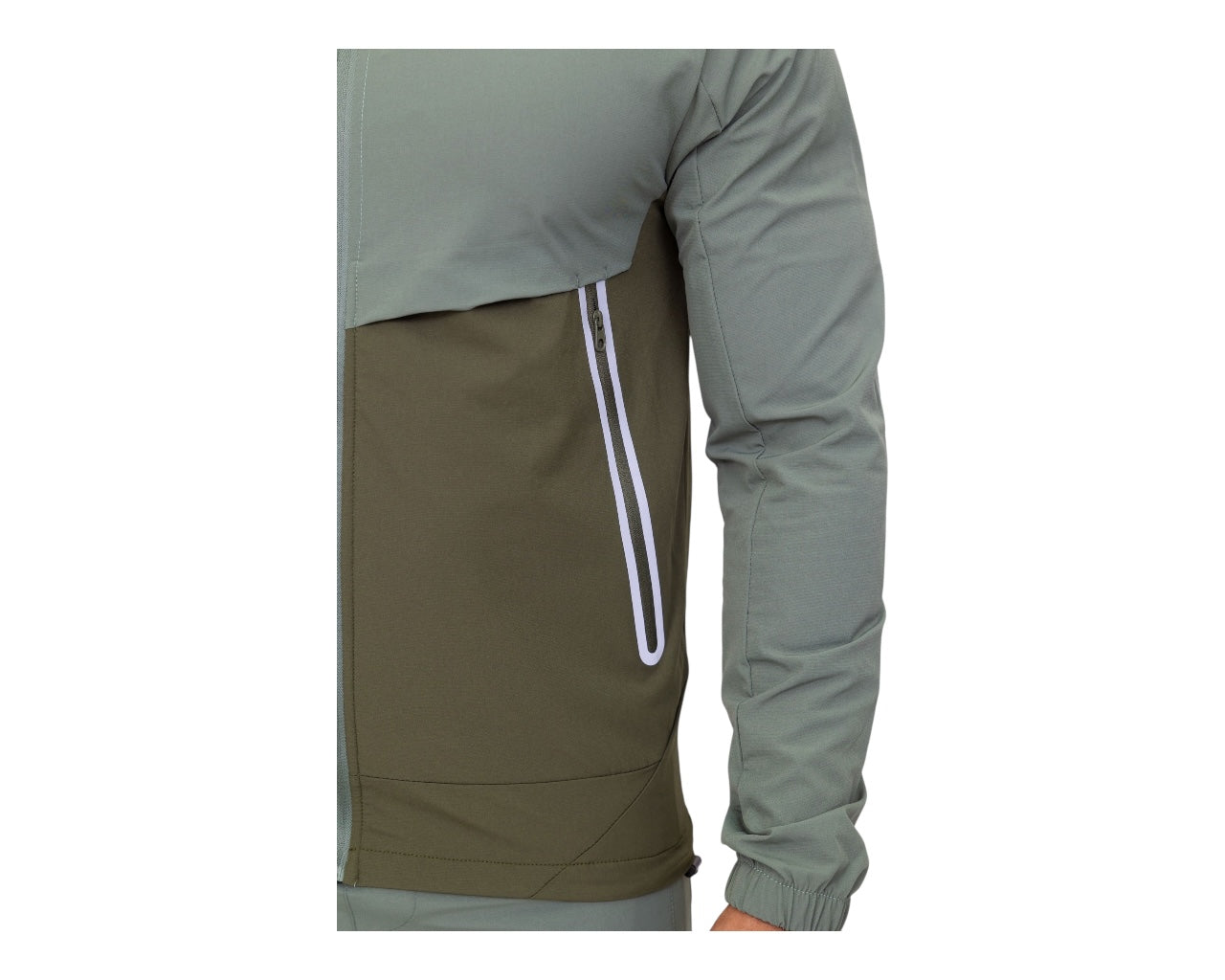 Colour Block Hooded Tech Tracksuit