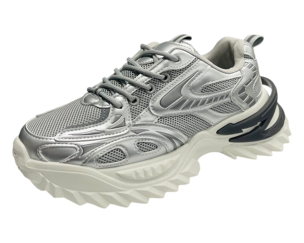 Chunky Sole Lace Up Mesh Sports Trainers
