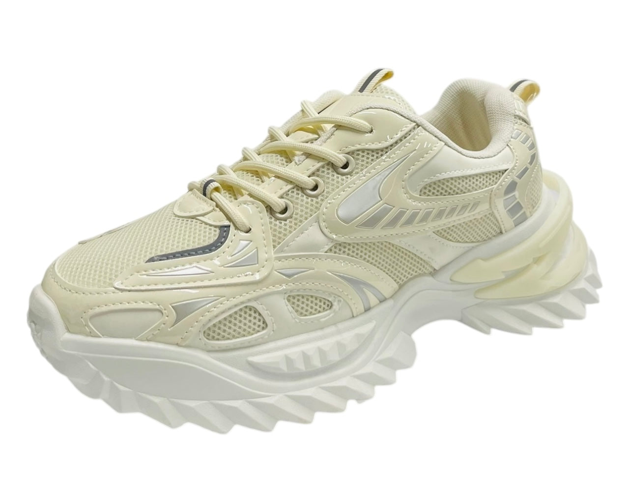 Chunky Sole Lace Up Mesh Sports Trainers