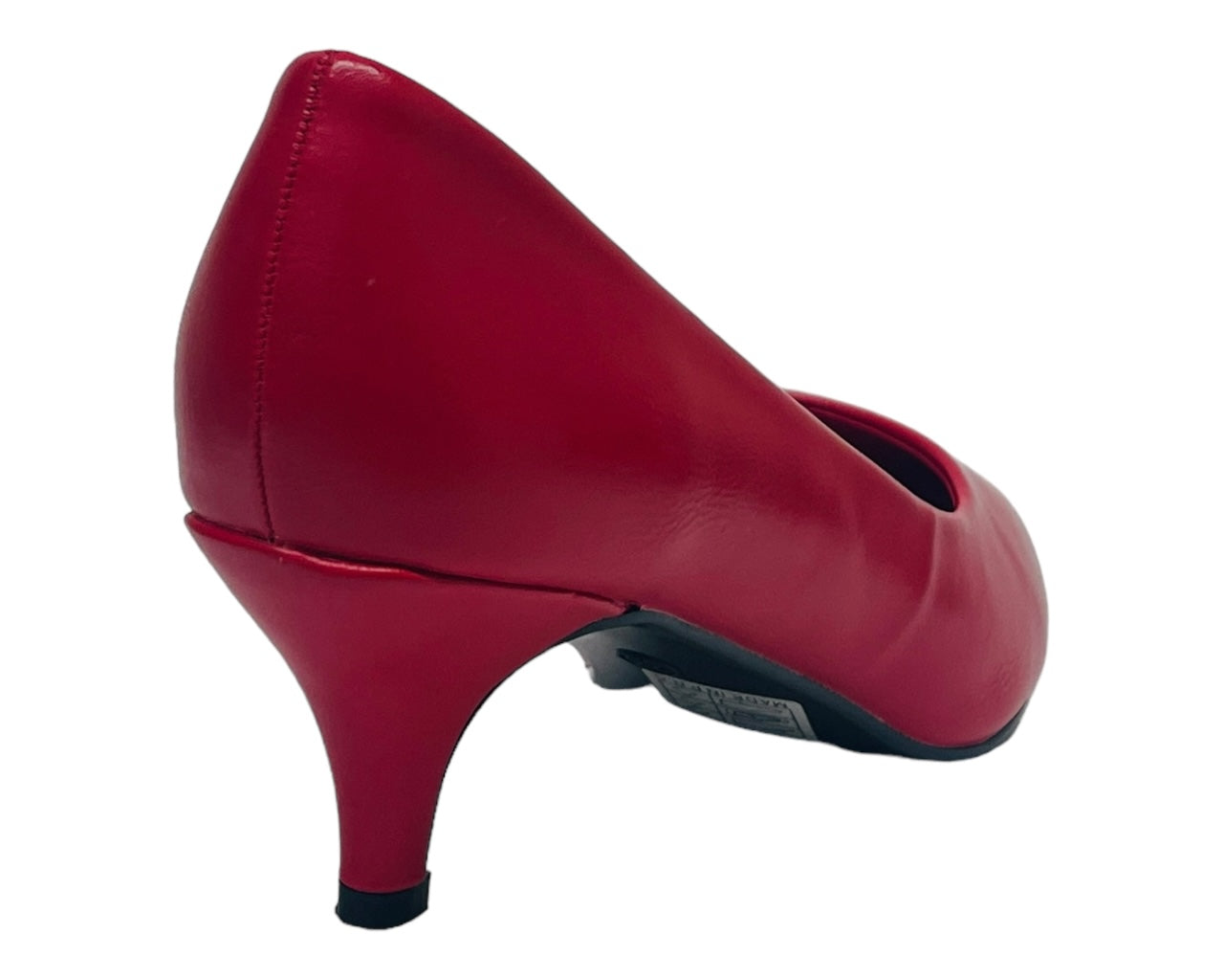 Faux Leather Stiletto Heel Court Shoes