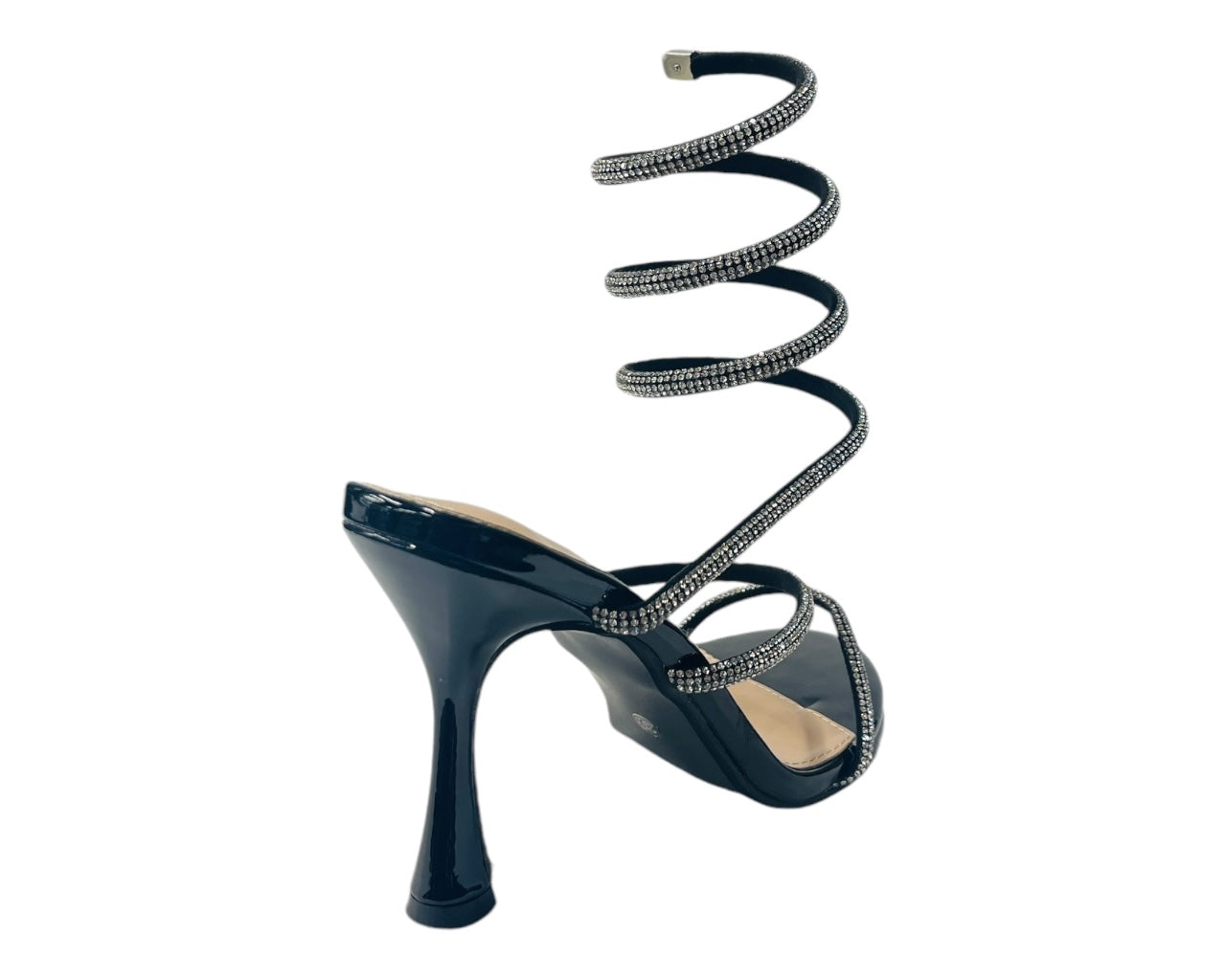 Rhinestone Snake Anklet High Heel Shoes