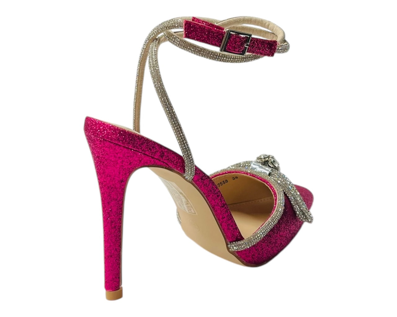 Glitter Diamante Stiletto Heel Shoes