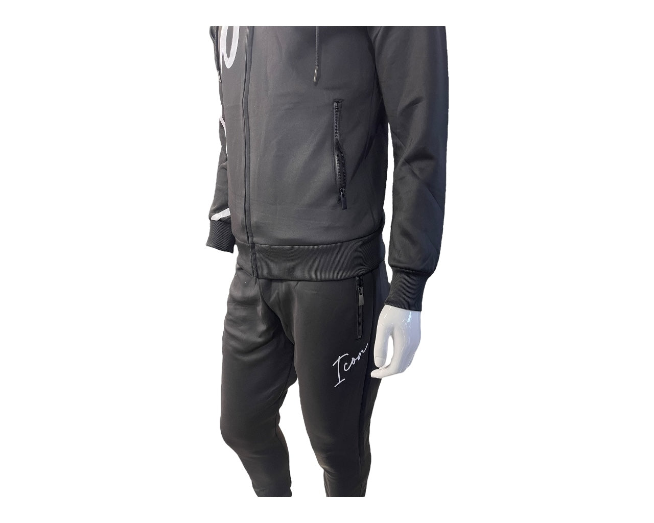 Slim Fit Full Zip Hooded Tracksuit