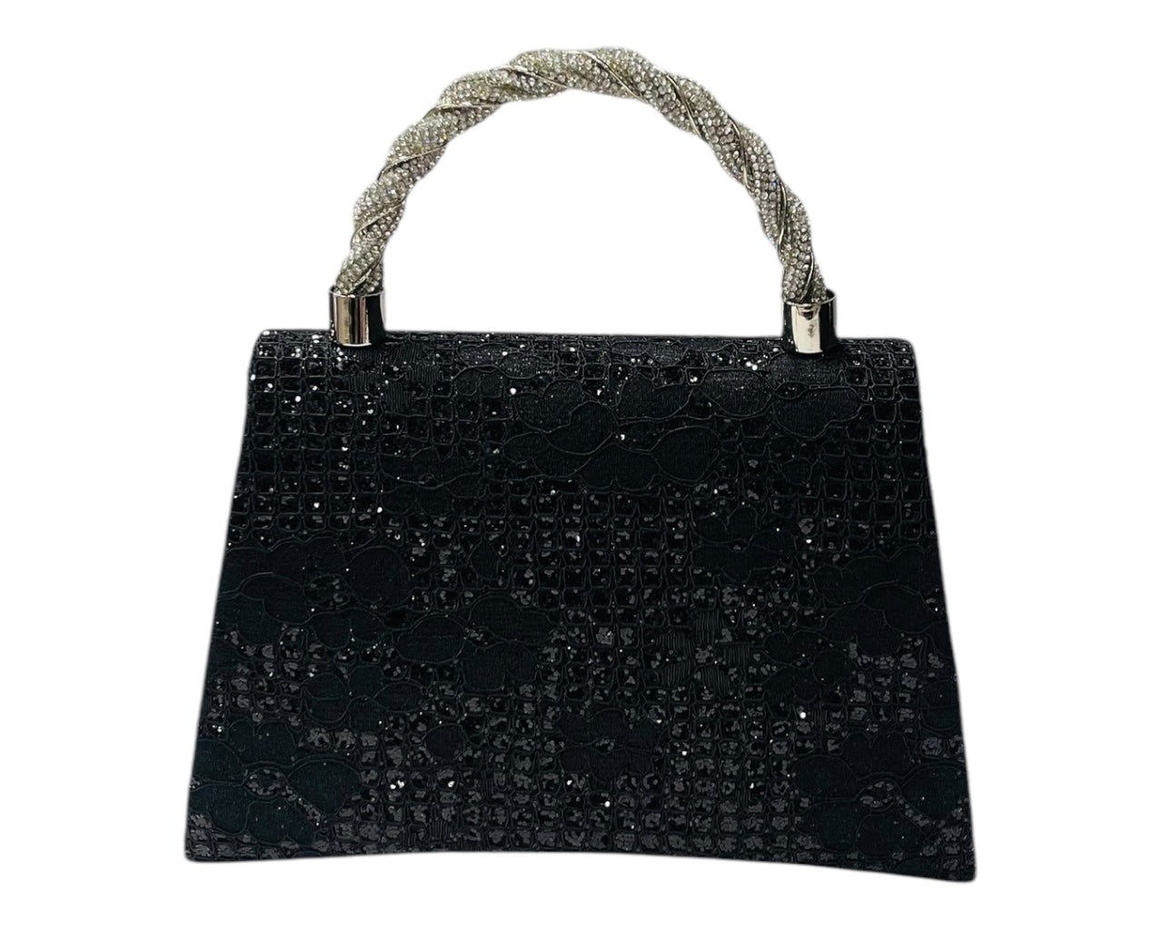 Diamante Glitter Clutch Tote Bag