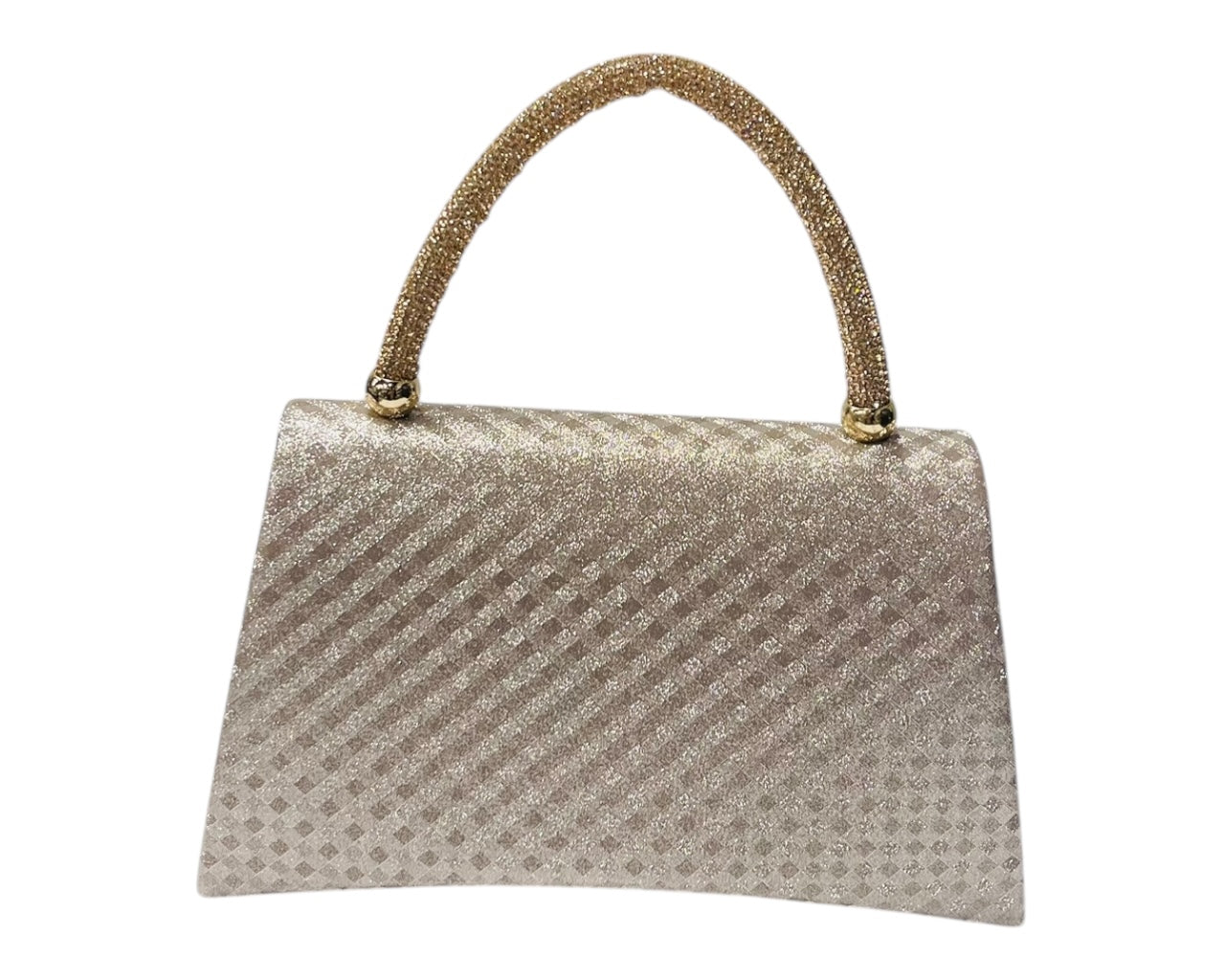 Diamante Glitter Clutch Tote Bag