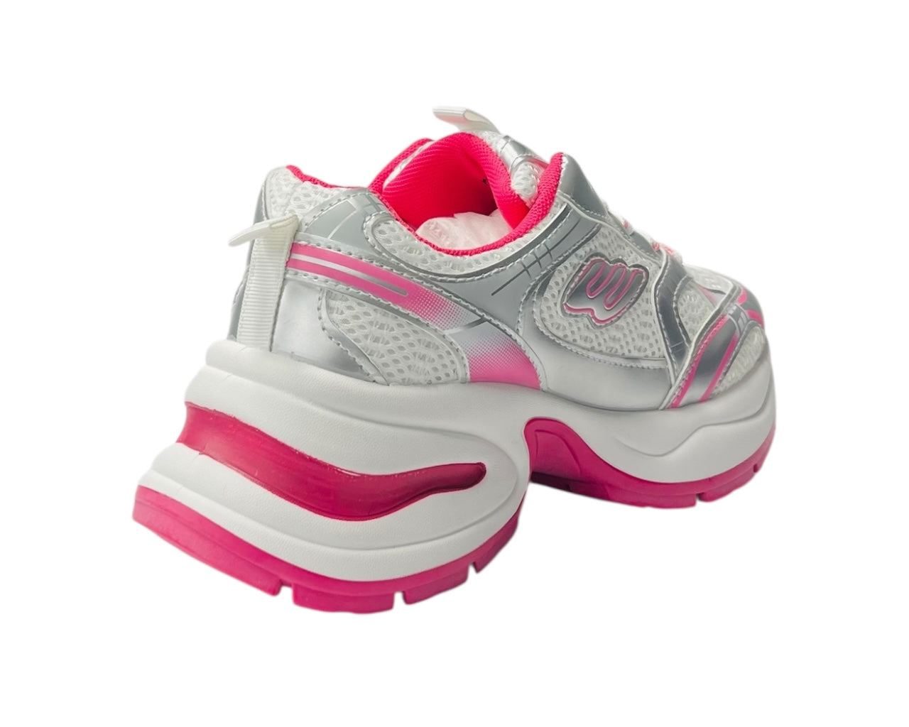 Chunky Sole Mesh Lace Up Sports Trainers