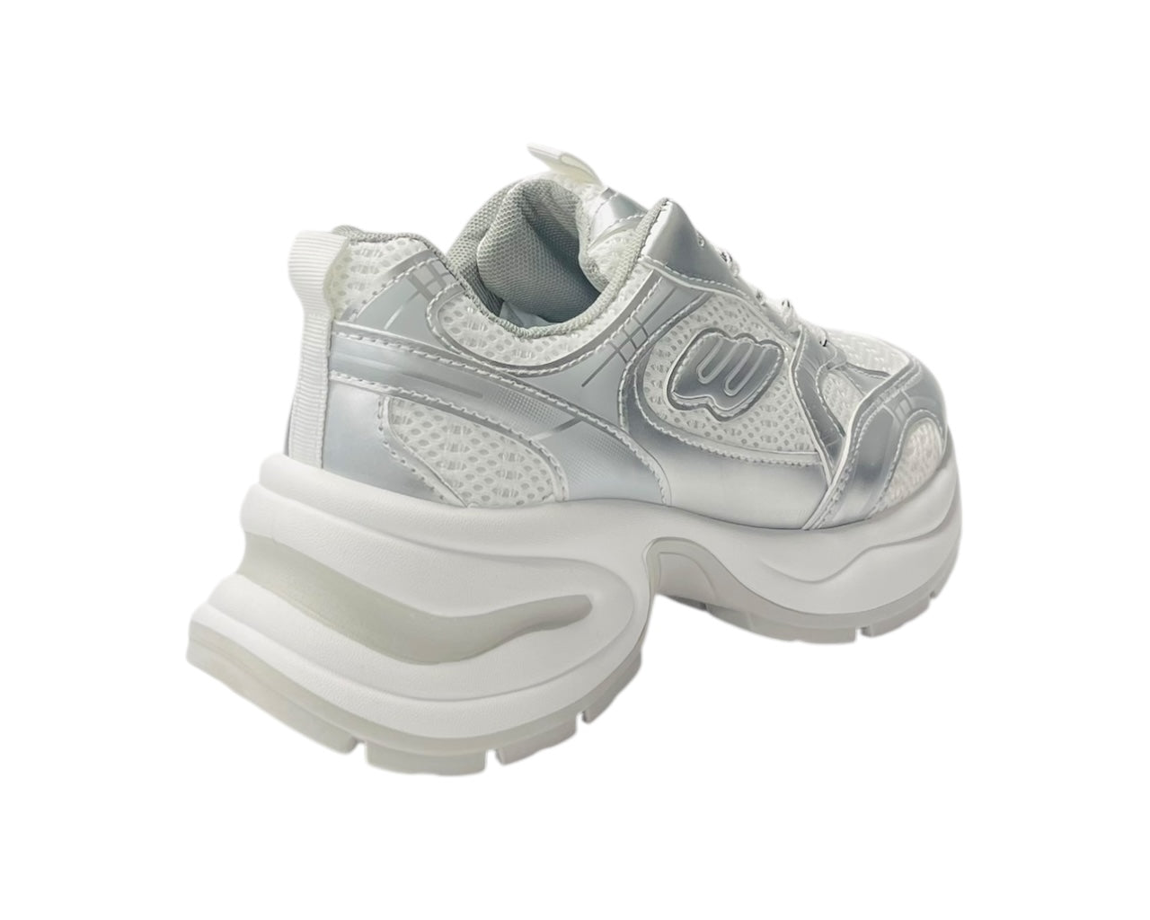 Chunky Sole Mesh Lace Up Sports Trainers