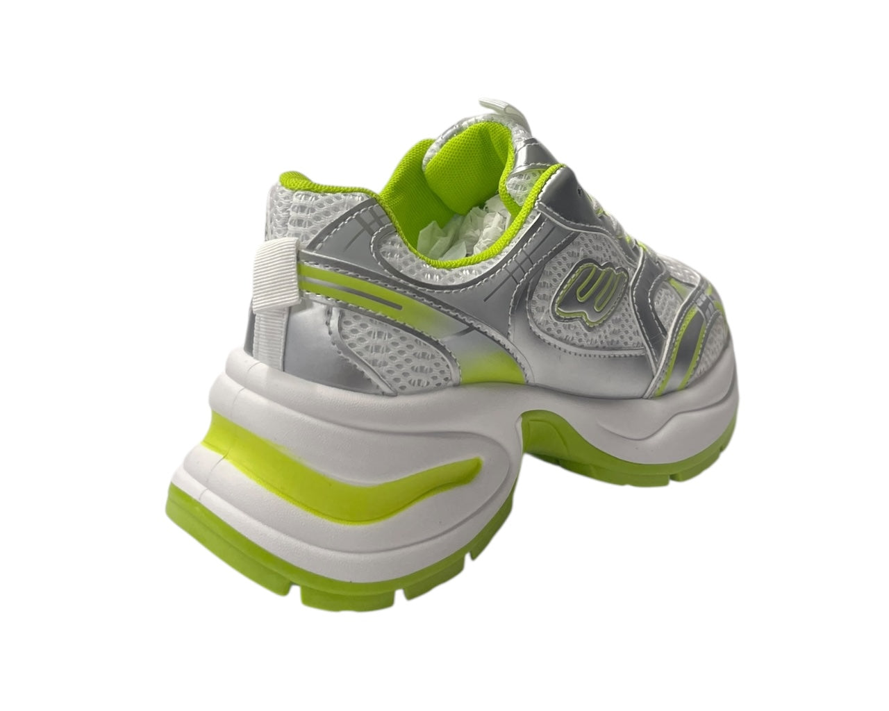 Chunky Sole Mesh Lace Up Sports Trainers