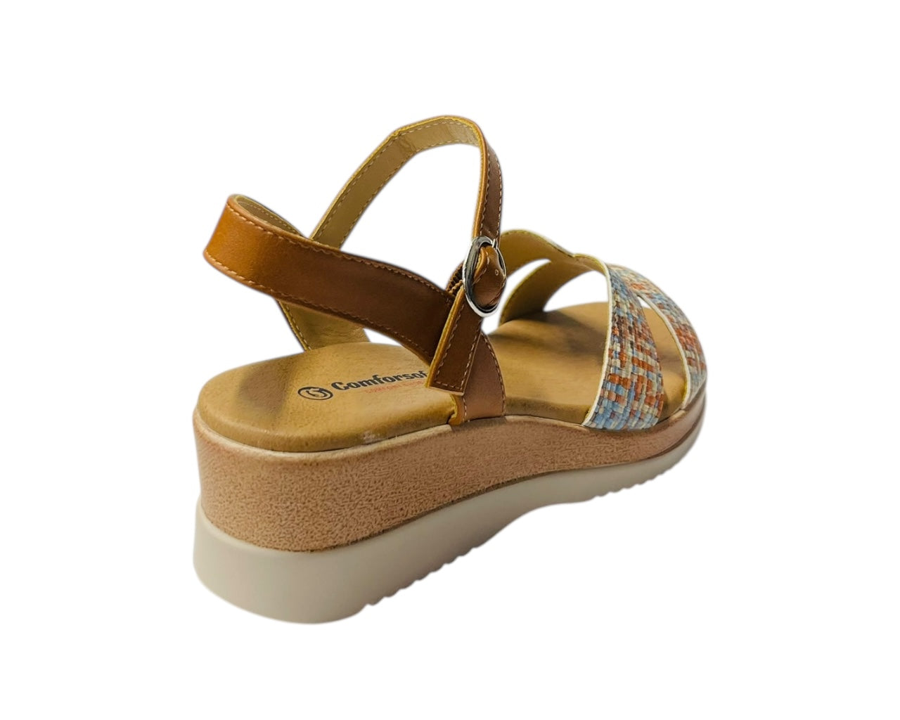 Padded Insole Ankle Strap Wedge Sandals