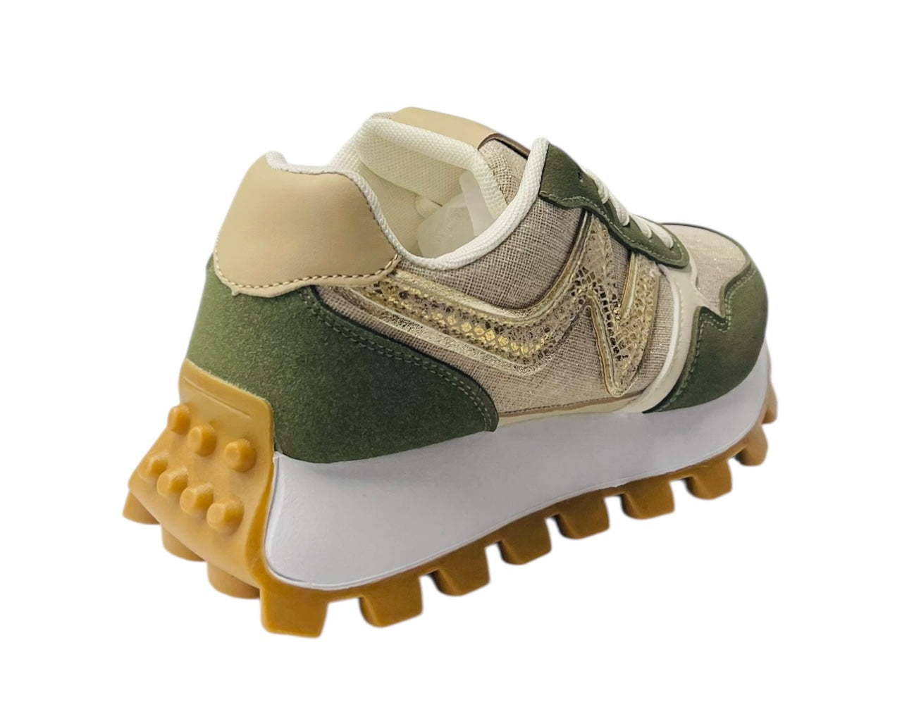 Chunky Sole Lace Up Sports Trainers