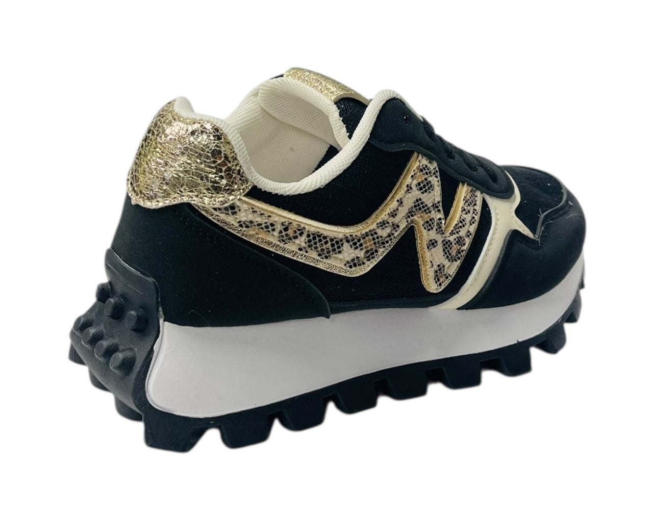 Chunky Sole Lace Up Sports Trainers