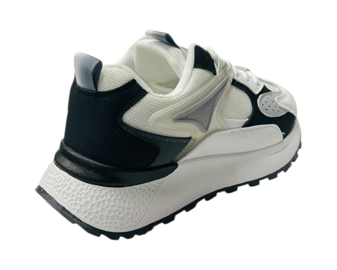 Chunky Sole Mesh Lace Up Trainers
