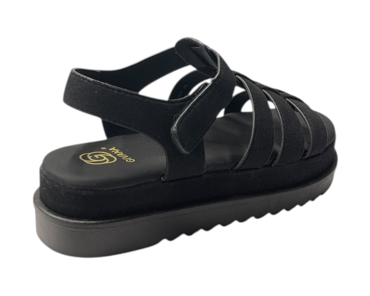 Platform Padded Strappy Sandals