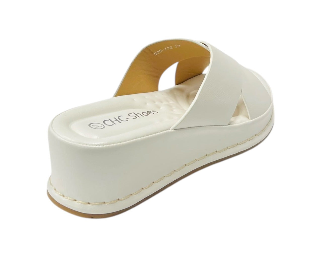 Lightweight Cross Strap Wedge Sandals
