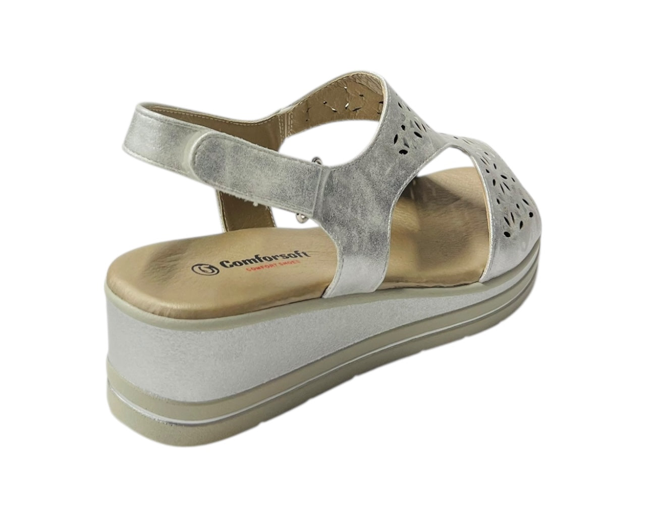 Ankle Strap Padded Insole Wedge Sandals