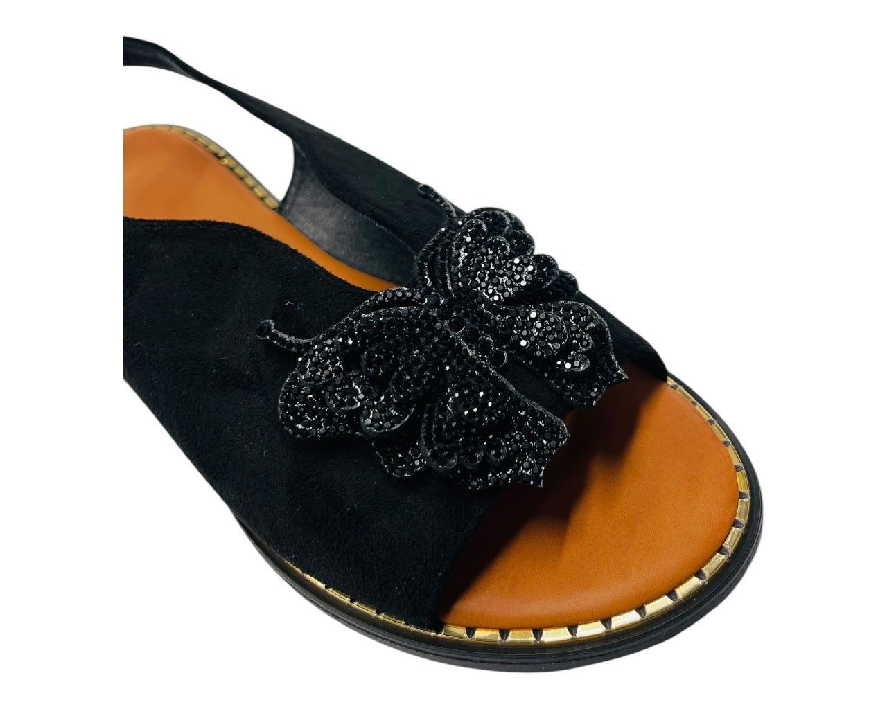 Ankle Strap Flat Sole Butterfly Sandals