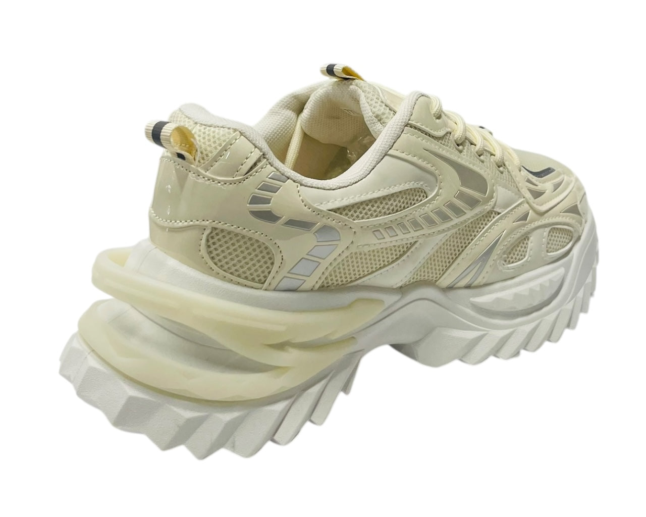 Chunky Sole Lace Up Mesh Sports Trainers