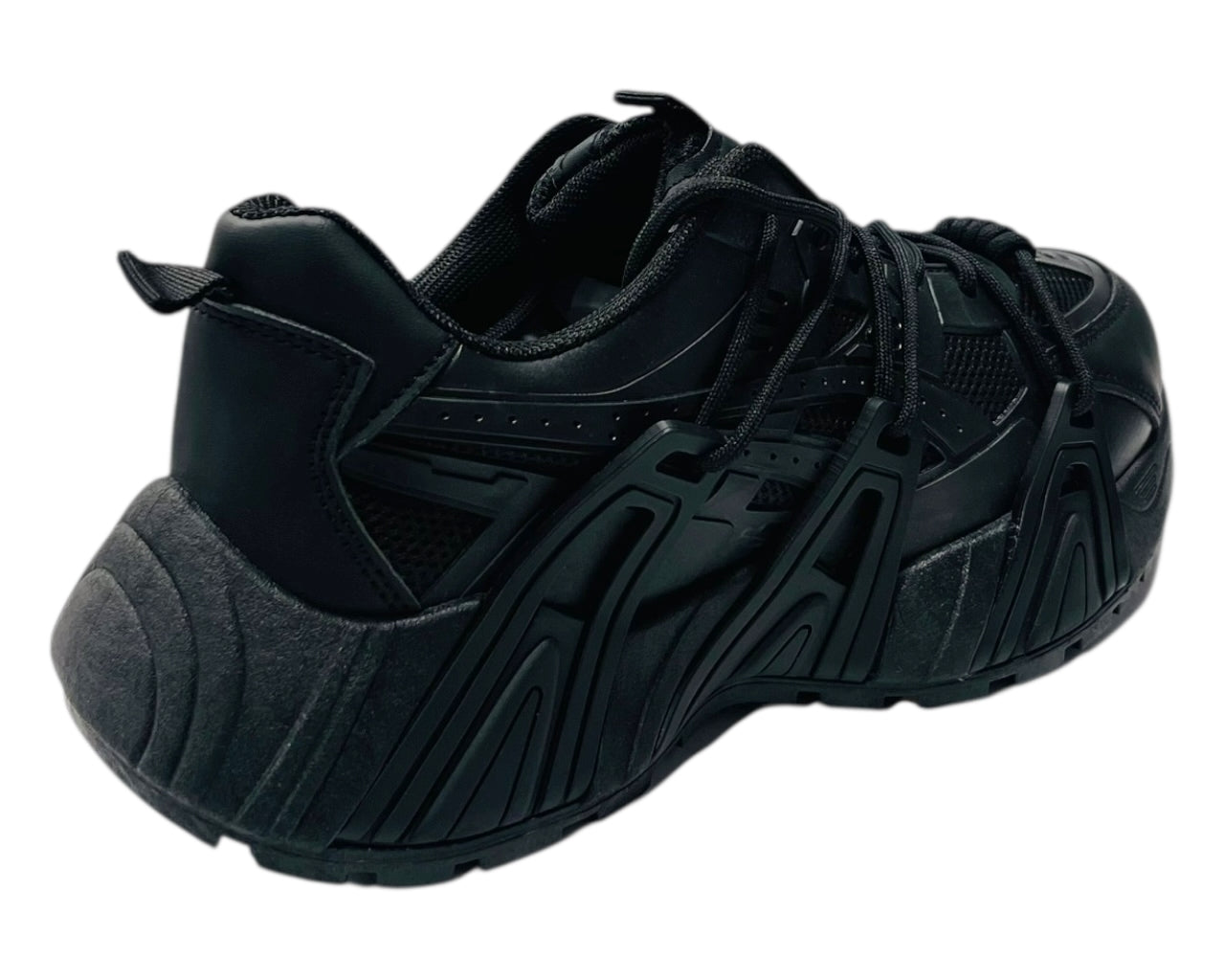 Chunky Sole Mesh Lace Up Sports Trainers