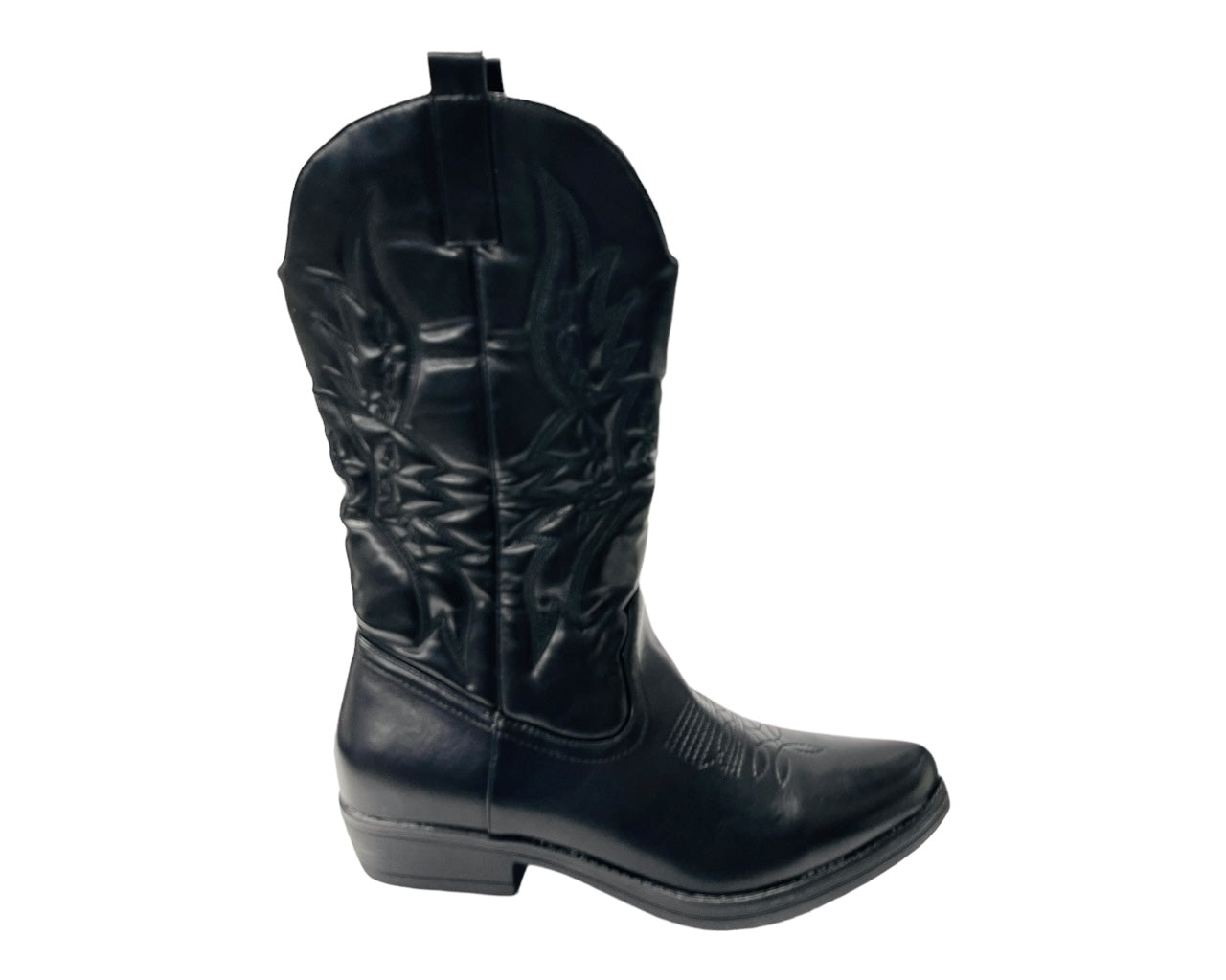 Embroidered Western Cowboy Mid Calf Boots