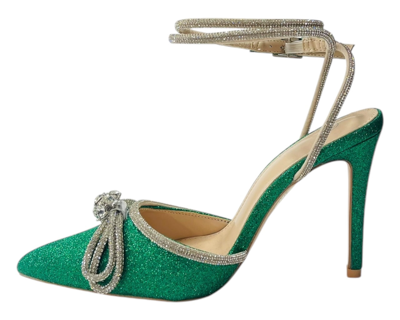 Glitter Diamante Stiletto Heel Shoes