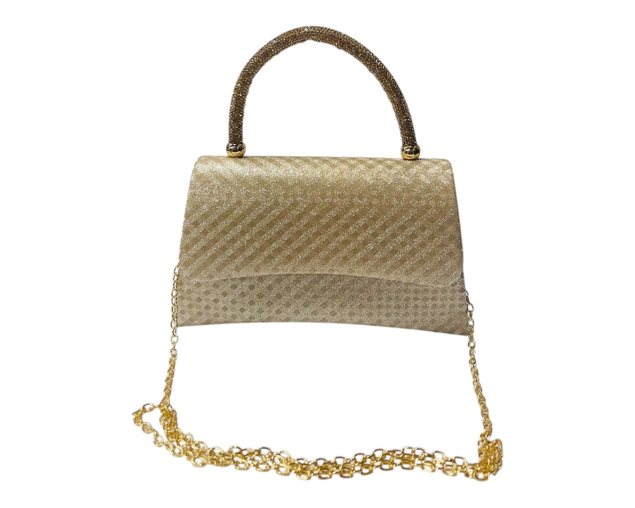 Diamante Glitter Clutch Tote Bag