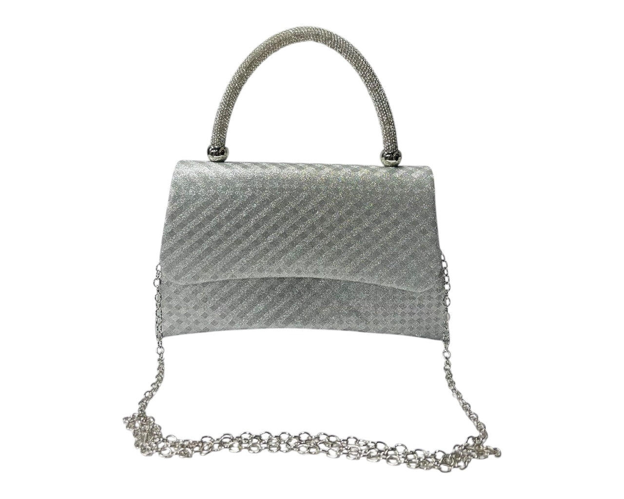 Diamante Glitter Clutch Tote Bag