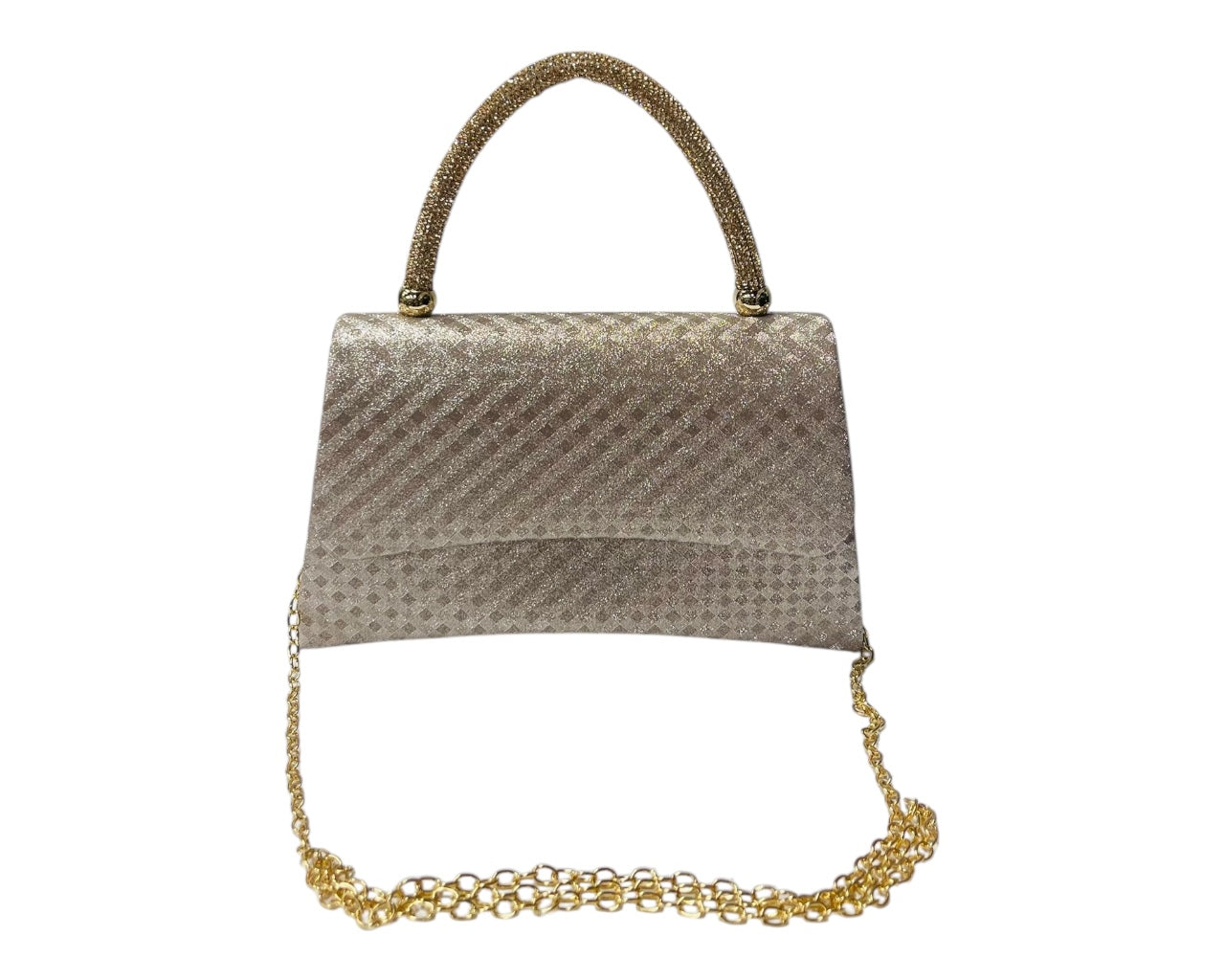 Diamante Glitter Clutch Tote Bag