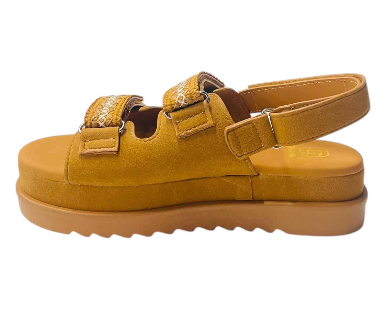 Double Strap Chunky Sole Sandals