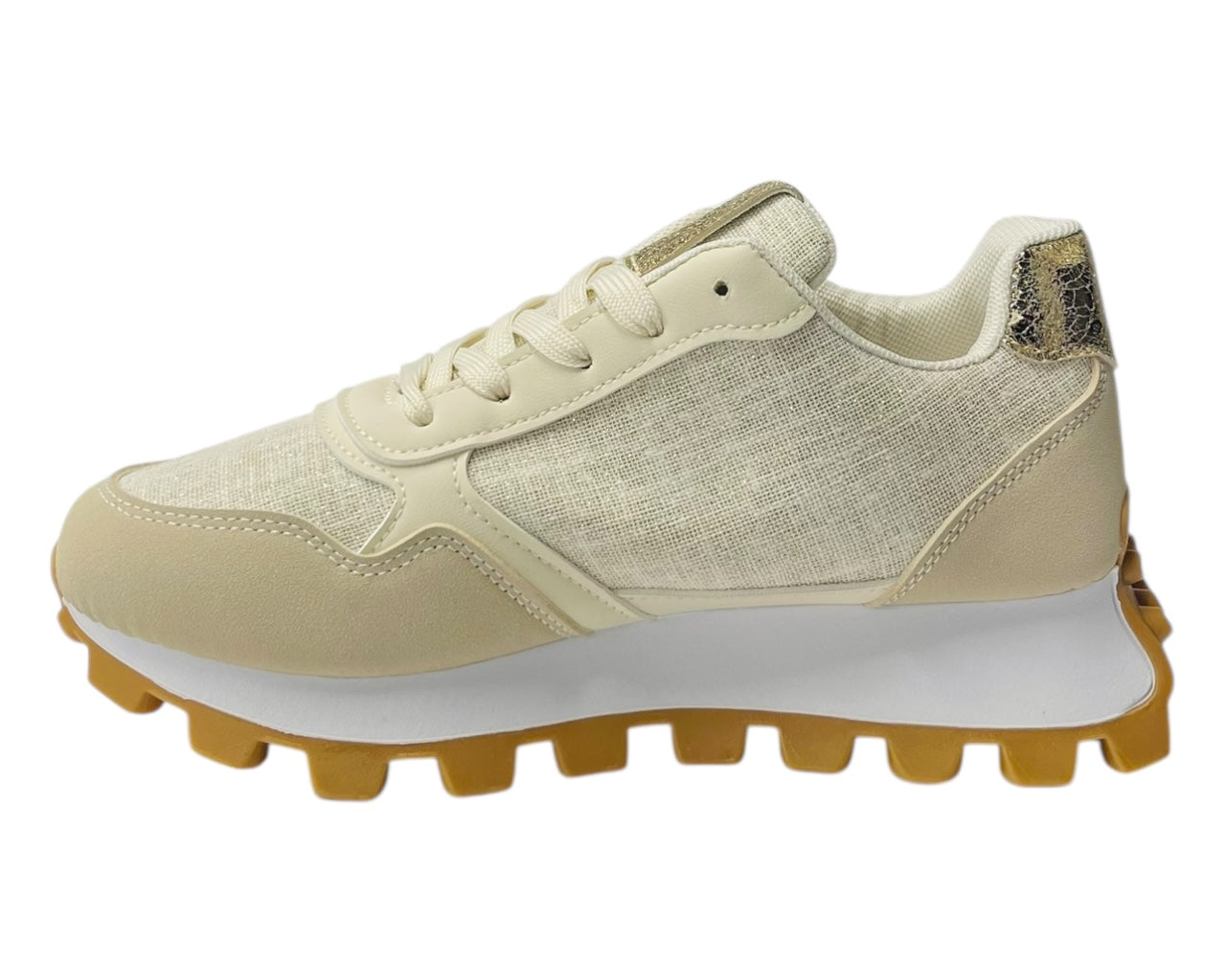 Chunky Sole Lace Up Sports Trainers